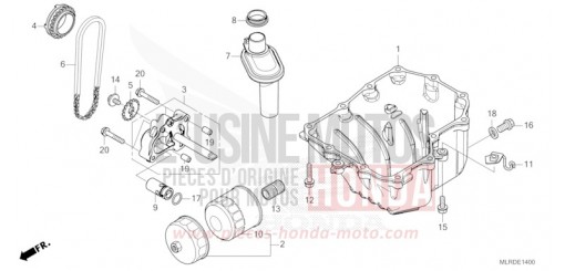OIL PAN/OIL PUMP CB500XAR de 2024